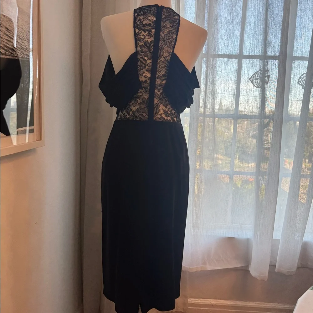 Fabulous Cushnie Et Ochs Black Silk Dress With Lace - Picture 3 of 6